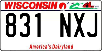 WI license plate 831NXJ