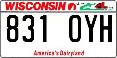 WI license plate 831OYH