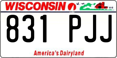 WI license plate 831PJJ