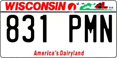 WI license plate 831PMN