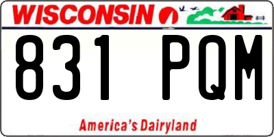 WI license plate 831PQM