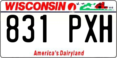 WI license plate 831PXH