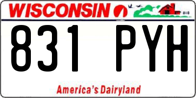 WI license plate 831PYH