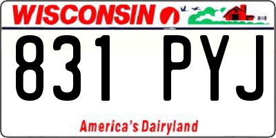 WI license plate 831PYJ