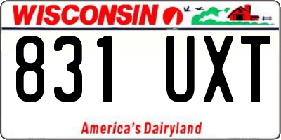 WI license plate 831UXT