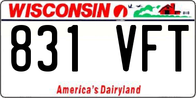 WI license plate 831VFT