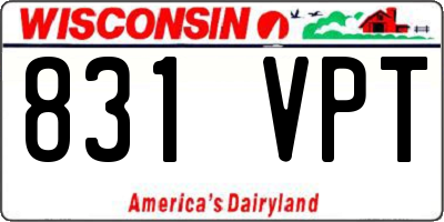 WI license plate 831VPT