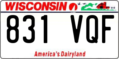 WI license plate 831VQF