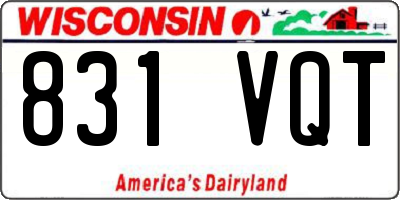 WI license plate 831VQT