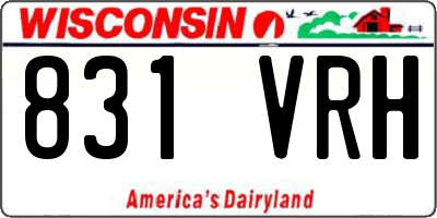 WI license plate 831VRH