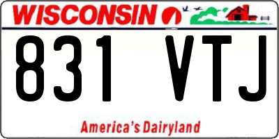 WI license plate 831VTJ
