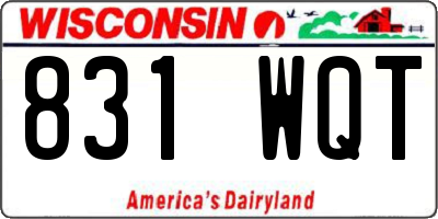 WI license plate 831WQT