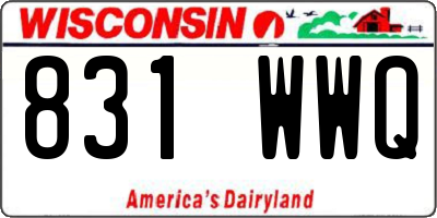 WI license plate 831WWQ
