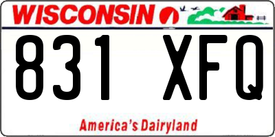 WI license plate 831XFQ