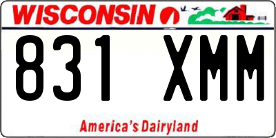 WI license plate 831XMM