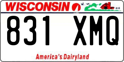 WI license plate 831XMQ