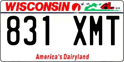 WI license plate 831XMT