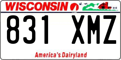 WI license plate 831XMZ