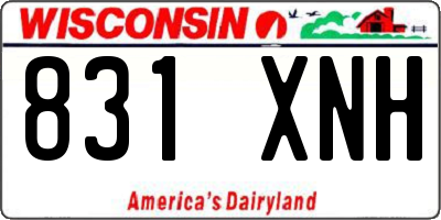 WI license plate 831XNH