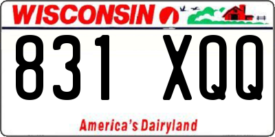 WI license plate 831XQQ