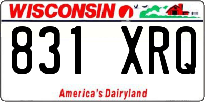 WI license plate 831XRQ