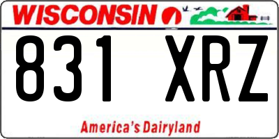 WI license plate 831XRZ