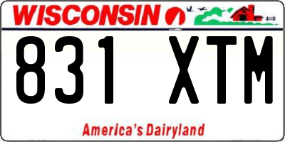 WI license plate 831XTM