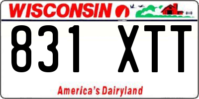 WI license plate 831XTT