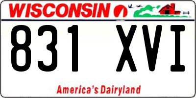 WI license plate 831XVI