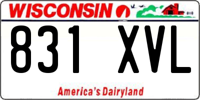 WI license plate 831XVL