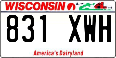 WI license plate 831XWH