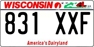 WI license plate 831XXF