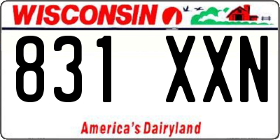 WI license plate 831XXN