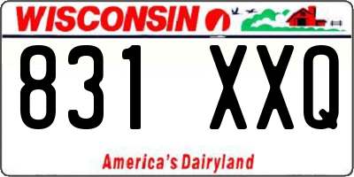 WI license plate 831XXQ