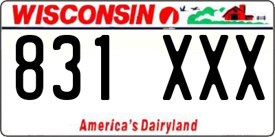 WI license plate 831XXX