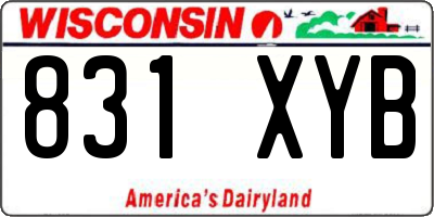 WI license plate 831XYB