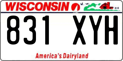 WI license plate 831XYH