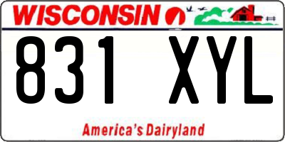 WI license plate 831XYL