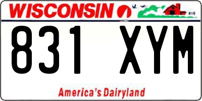 WI license plate 831XYM