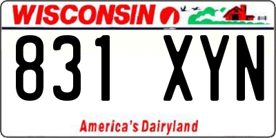 WI license plate 831XYN