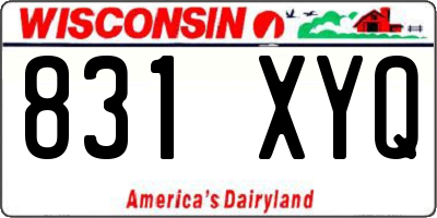 WI license plate 831XYQ