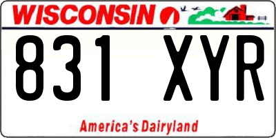 WI license plate 831XYR