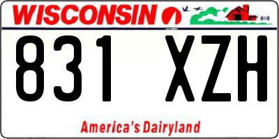WI license plate 831XZH