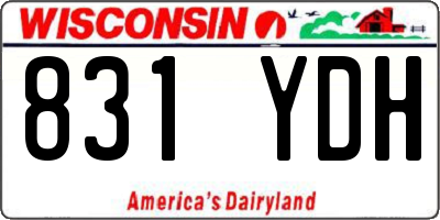WI license plate 831YDH