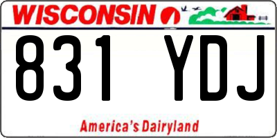 WI license plate 831YDJ