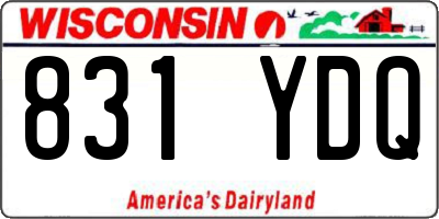 WI license plate 831YDQ