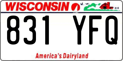 WI license plate 831YFQ