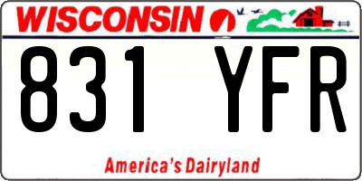 WI license plate 831YFR