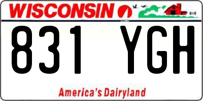 WI license plate 831YGH