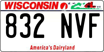 WI license plate 832NVF